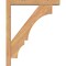 Ekena Millwork Balboa Block Smooth Bracket w/ Offset Brace, Western Red Cedar, 3 1/2"W x 18"D x 22"H BKT0402X18X22BOA05SWR - alternate 4